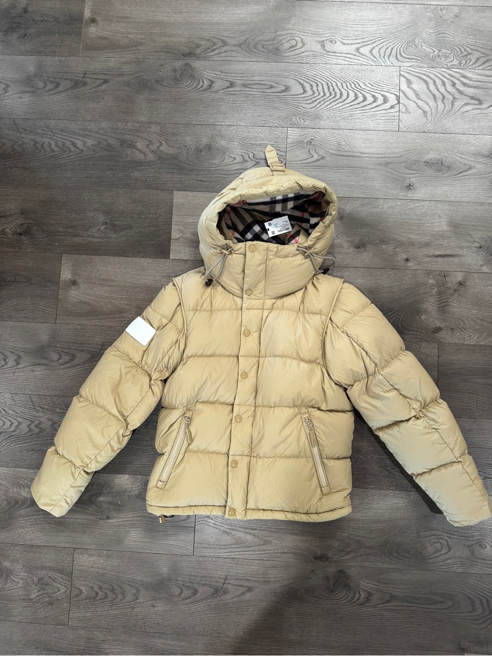 Burberry Beige Puffer Jacket